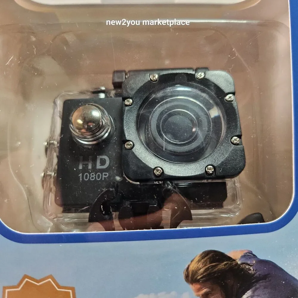 Sports Cam 1080P Waterproof 30M Action Full HD 2.0 Inch Screen Camera NIB
